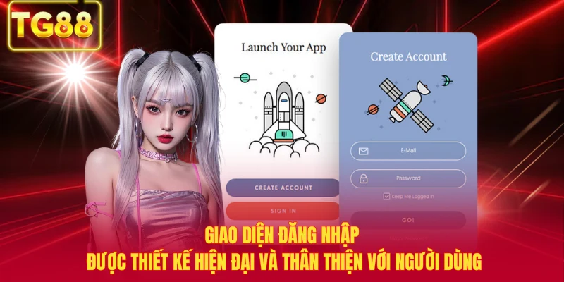 Giao diện đăng nhập được thiết kế hiện đại và thân thiện với người dùng